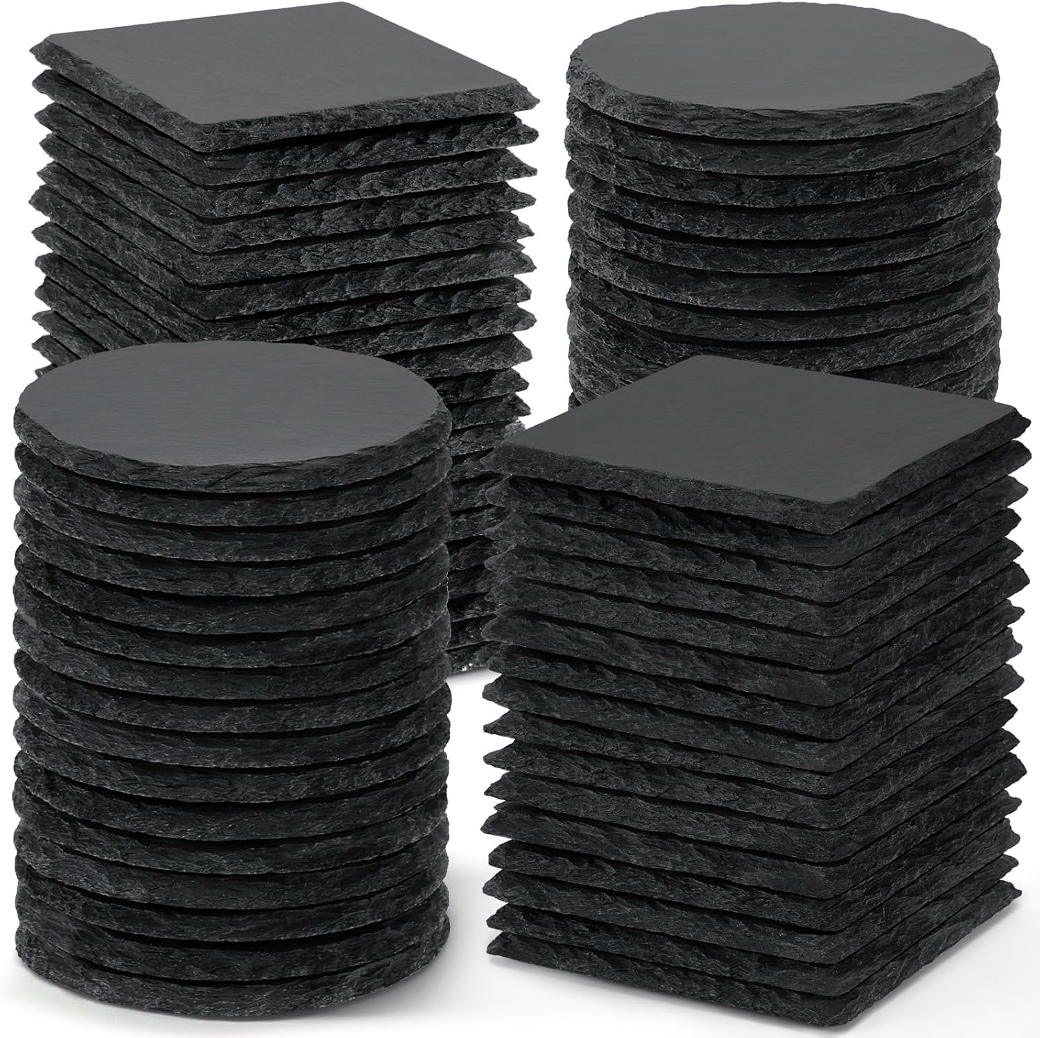 Natural slate coasters